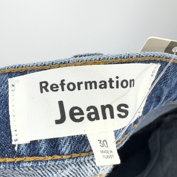 Reformation Tazz Denim Maxi Skirt Womens 30 Capsule Boho Festival Hemlock Wash - Picture 6 of 12